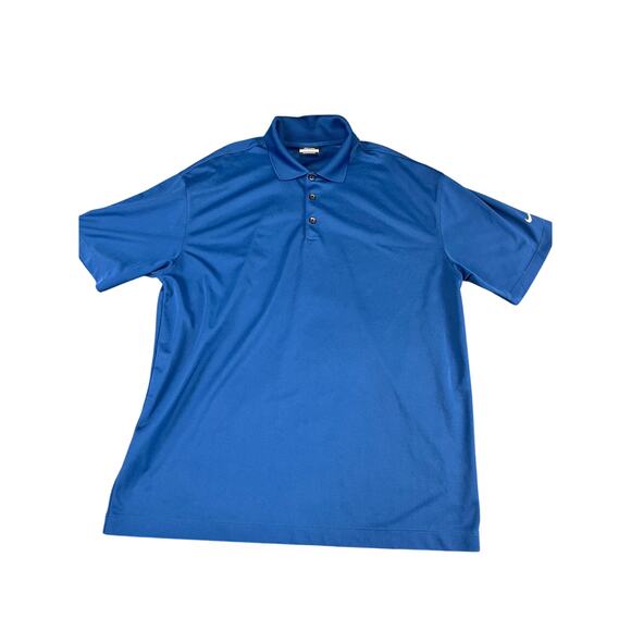 Men’s Nike XL Royal Blue Dri-FIT Golf Polo Shirt – Excellent Condition - Picture 1 of 10